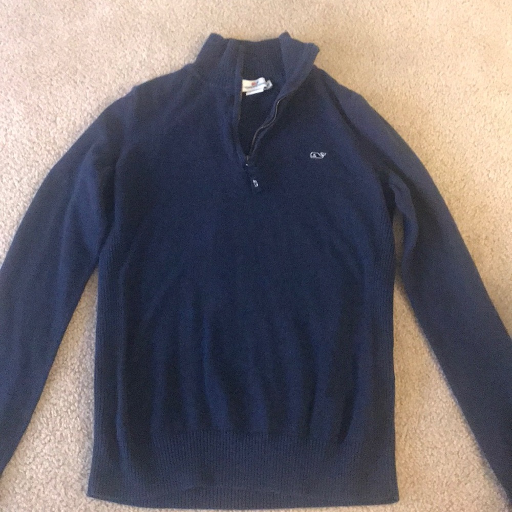 Vineyard vine half zip sweater